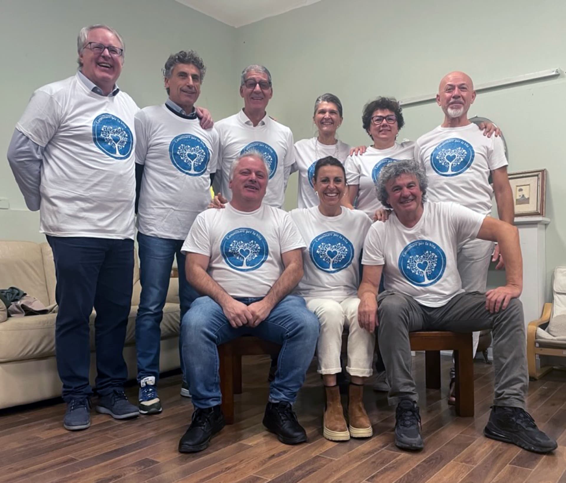 Il gruppo organizzatore di Camminare per la vita